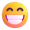 beaming face with smiling eyes